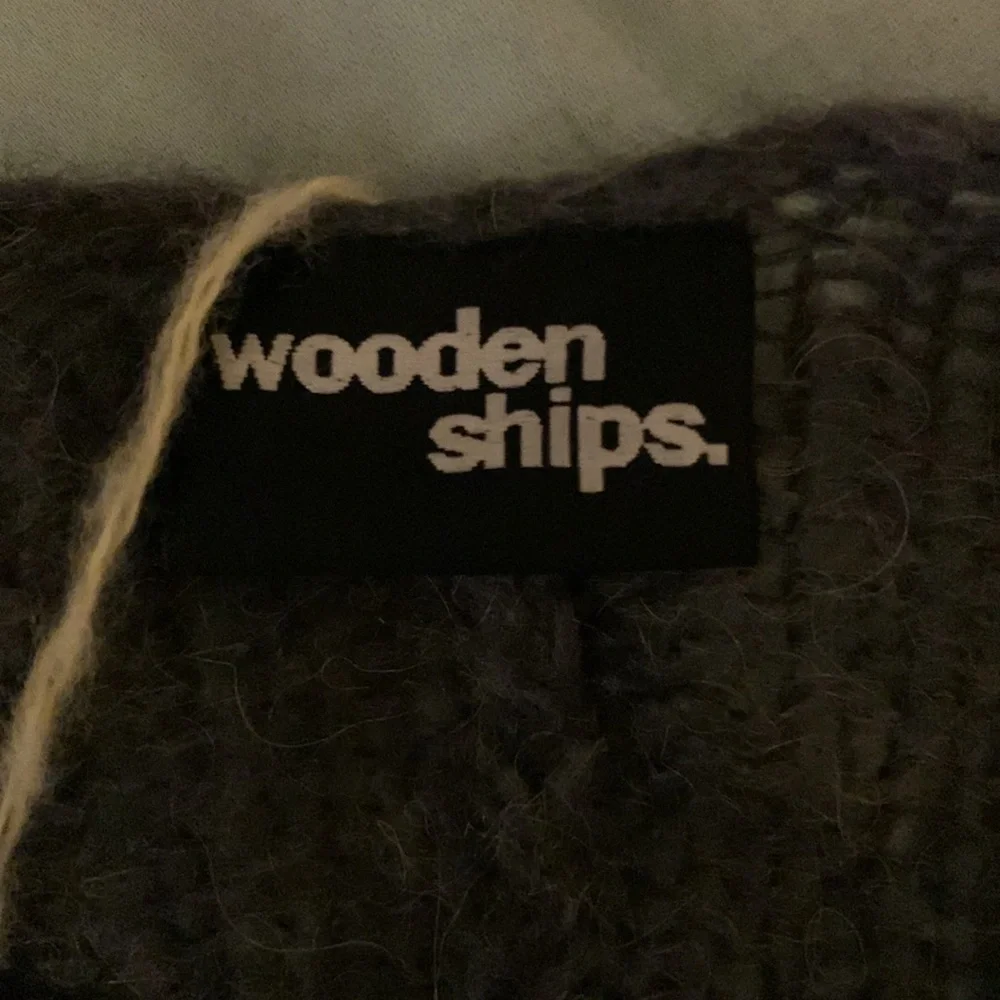 Wooden Ships Hailey Cardi Gunmetal gray and black Medium / Large New